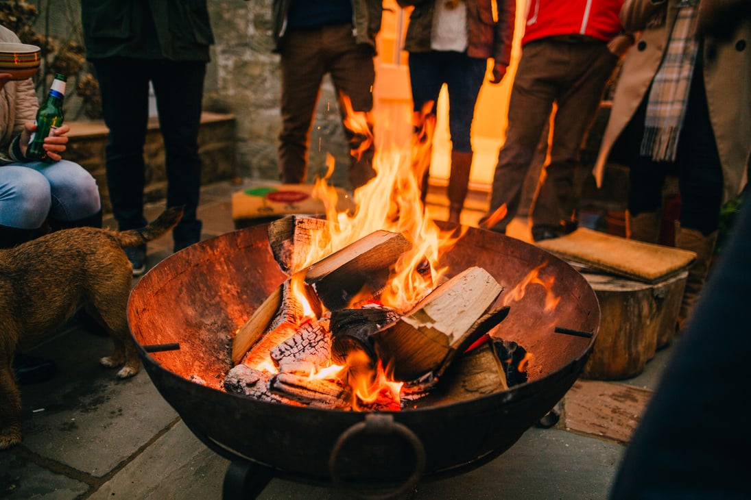 Gathered Around the Fire Pit